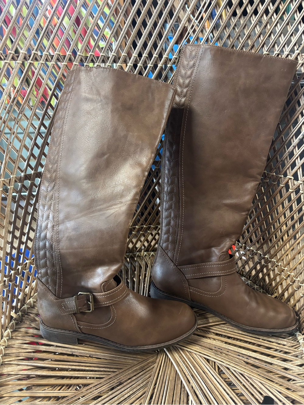 Brown Tall Riding Boots - Women